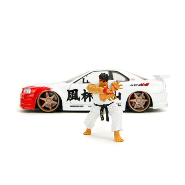 Jada Street Fighter Ryu 1:24 Nissan Skyline GTR     253255071