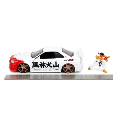 Jada Street Fighter Ryu 1:24 Nissan Skyline GTR     253255071