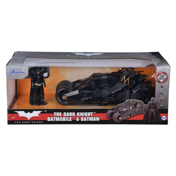 Jada Batman The Dark Knight Batmobil 1:24 + Batman