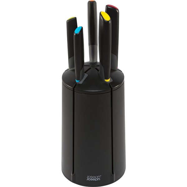 Joseph Joseph Elevate    ceppo portacoltelli set 6 pz. nero