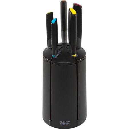 Joseph Joseph Elevate    ceppo portacoltelli set 6 pz. nero