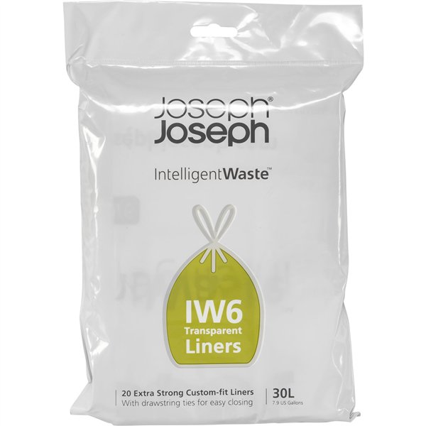 Joseph Joseph sacchetti spazzatura 20 pz., 30 L trasp.
