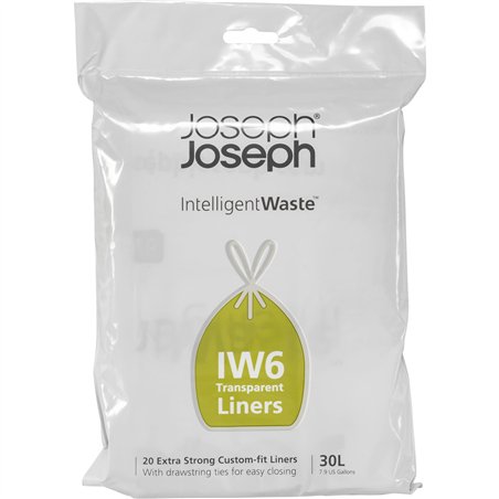 Joseph Joseph sacchetti spazzatura 20 pz., 30 L trasp.