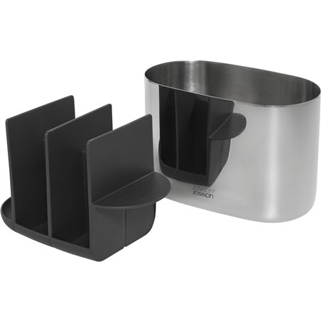 Joseph Joseph EasyStore Luxe supporto grande spazzolino inox