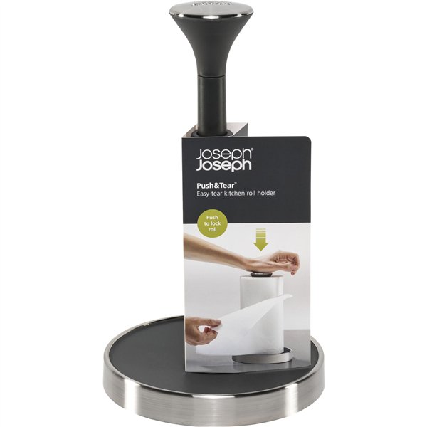 Joseph Joseph Push&Tear porta rotolo da cucina grigio