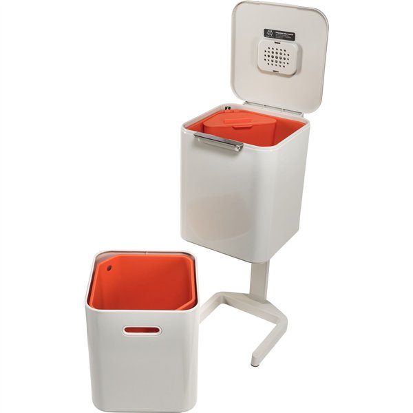 Joseph Joseph pattumiera Totem 40 L grigio pietra