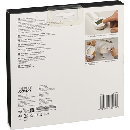 Joseph Joseph TriScale bianco bilancia da cucina digitale