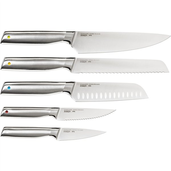 Joseph Joseph Elevate Steel 5 pz. set coltelli con bambù