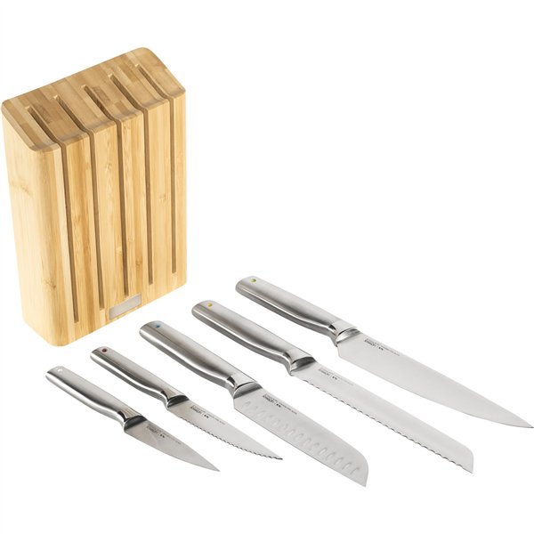 Joseph Joseph Elevate Steel 5 pz. set coltelli con bambù