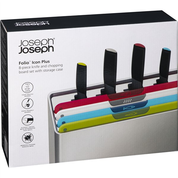 Joseph Joseph Folio Icon Plus 8 pz. set coltelli e taglieri
