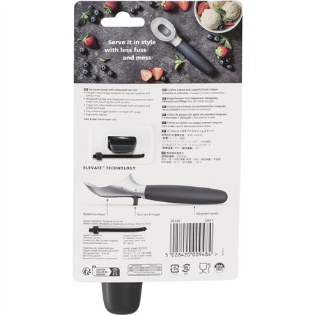 Joseph Joseph Elevate porzionatore per gelato, grigio