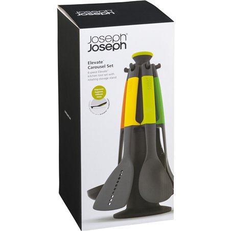 Joseph Joseph Elevate 6-teiliges Utensilien-Set con Drehständer