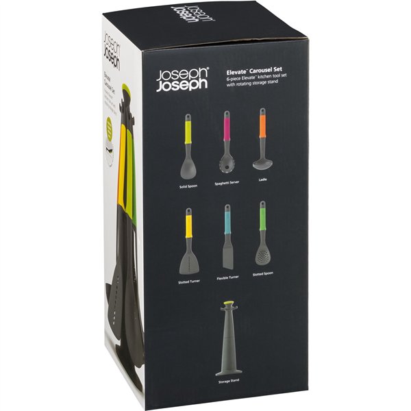 Joseph Joseph Elevate 6-teiliges Utensilien-Set con Drehständer