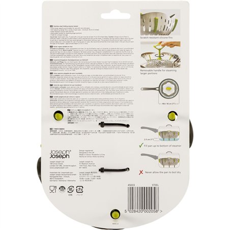 Joseph Joseph Bloom cestello pieghevole cott. vapore acc.inox