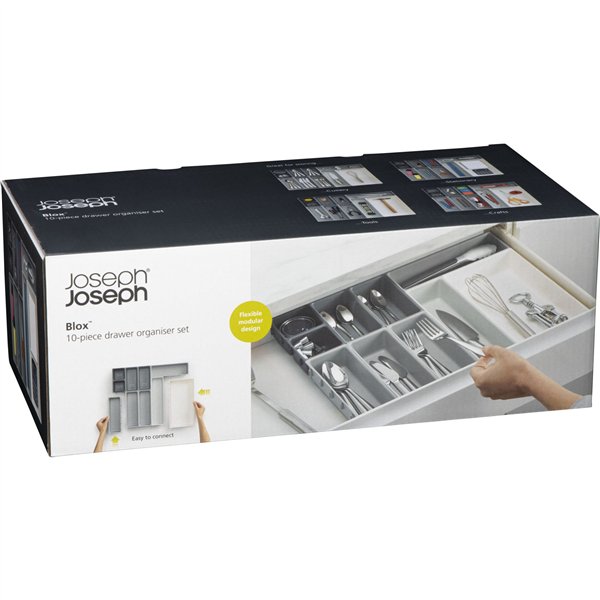 Joseph Joseph Blox grigio 10pz. set organizer per cassetti