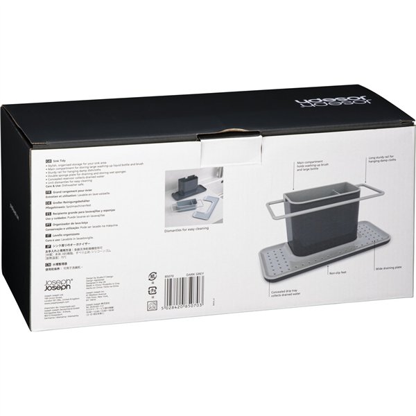 Joseph Joseph Caddy grande organizer per lavello grigio