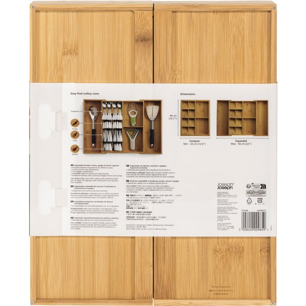 Joseph Joseph DrawerStore bambù organizer da cassetto, marrone