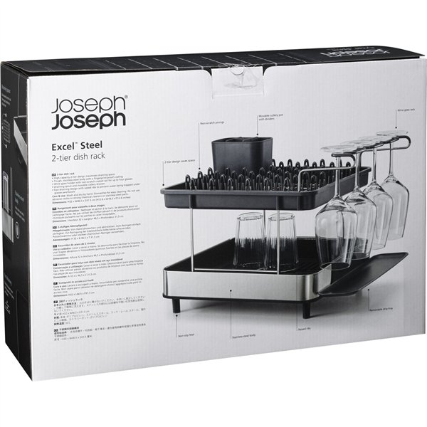 Joseph Joseph Excel scolapiatti acciaio due livelli