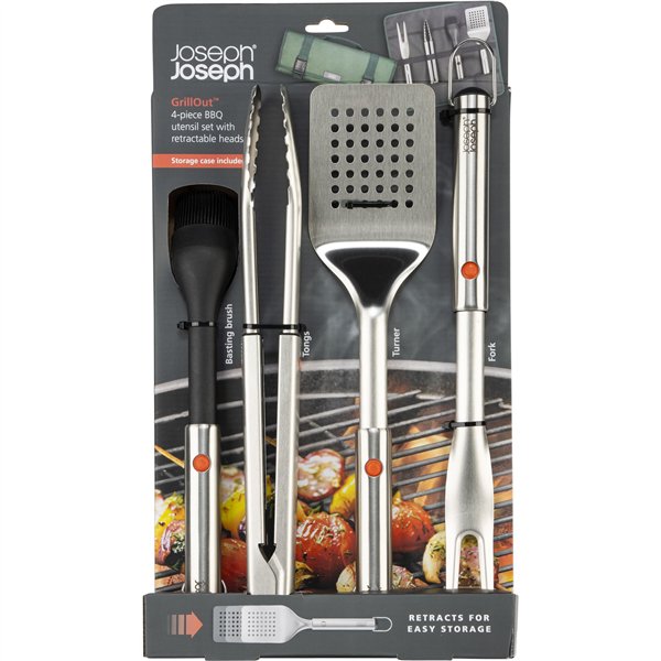 Joseph Joseph GrillOut set posate barbecue ritraib. 4pz
