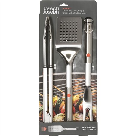 Joseph Joseph GrillOut set posate barbecue 3pz.ritraib.