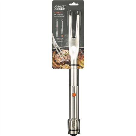 Joseph Joseph GrillOut inox forchetta da barbecue retraibile