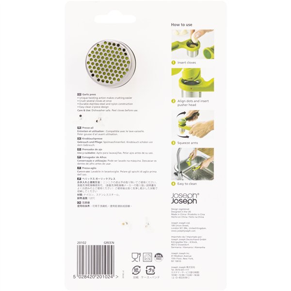 Joseph Joseph Helix schiaccia aglio verde
