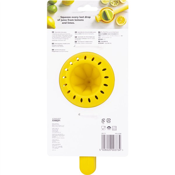 Joseph Joseph JuiceMax spremiagrumi doppia azione gial.