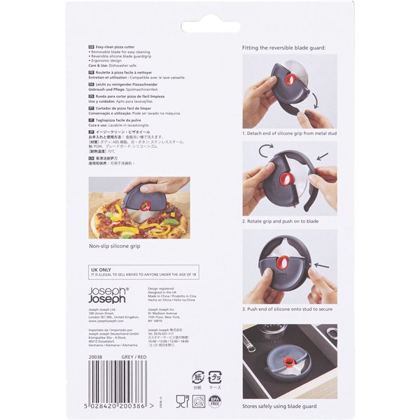 Joseph Joseph taglia pizza Disc grigio