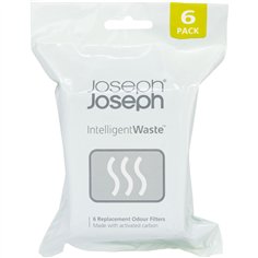 Joseph Joseph nero conf. filtri antiodore ricambio 6 pz.