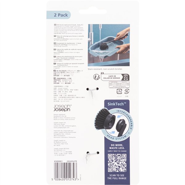 Joseph Joseph SinkTech set 2 pz. testine ric. per spazzola piatti