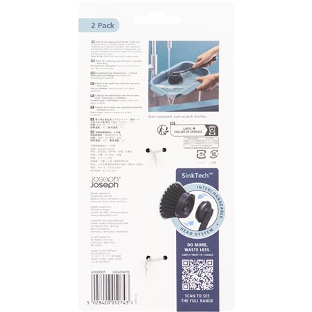 Joseph Joseph SinkTech set 2 pz. testine ric. per spazzola piatti