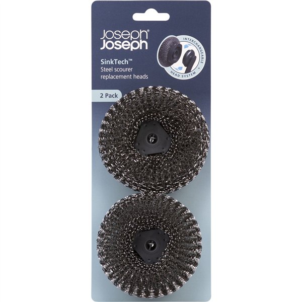 Joseph Joseph SinkTech 2-Piece Scourer Heads Grey
