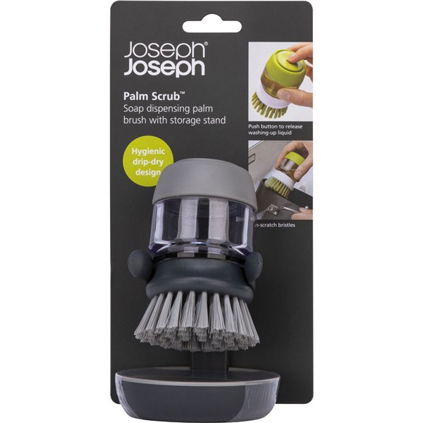 Joseph Joseph Palm Scrub grigio spazzola per lavaggio piatti