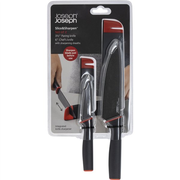 Joseph Joseph Slice&Sharpen 2pz. kit coltelli con affilalama