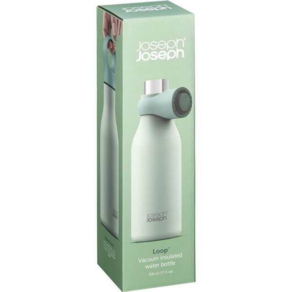 Joseph Joseph Loop 500 ml verde bottiglia isolata sottovuoto