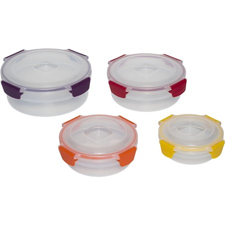 Joseph Joseph Nest Lock 4-Piece Multic. Round Food Container Set