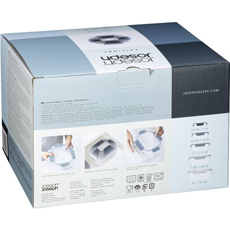 Joseph Joseph Nest Lock 5-piece Blue Food Container Set-Editions