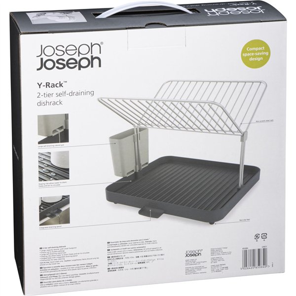 Joseph Joseph Y-Rack scolapiatti due livelli, grigio