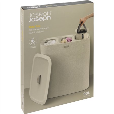 Joseph Joseph Tota Trio ecru 90L cesto saparatore biancheria