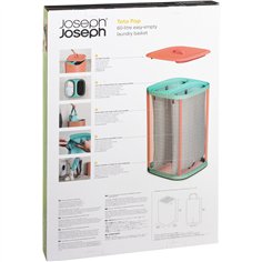 Joseph Joseph Tota Pop 60L cesto separatore bianch. corallo 2
