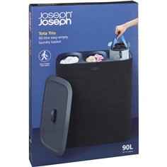 Joseph Joseph Tota Trio nero 90L cesto separatore biancheria