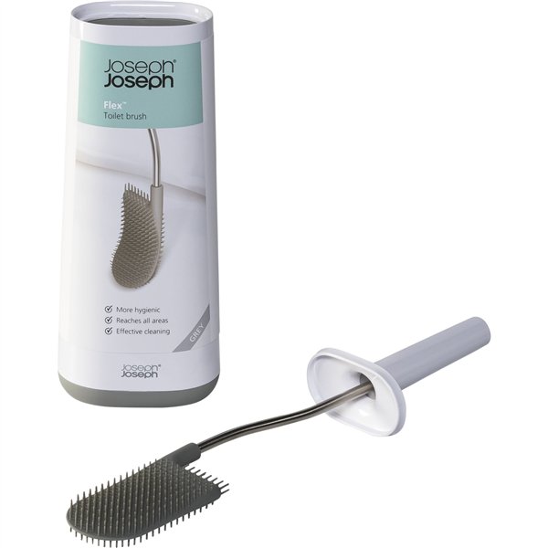 Joseph Joseph Flex scopino WC con porta scopino grigio chiaro