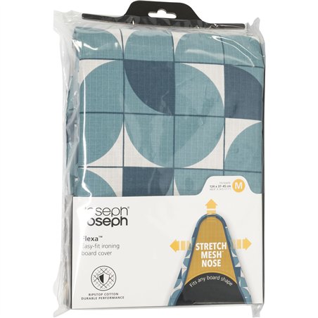 Joseph Joseph Flexa Easy-fit copri asse da stiro, blu 124cm