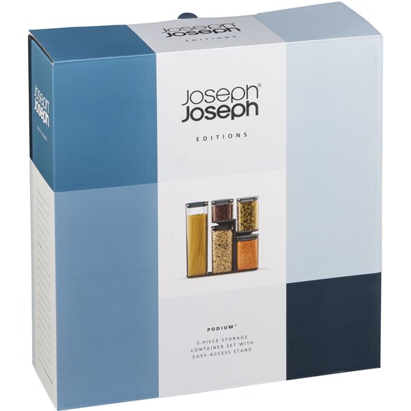 Joseph Joseph Podium blu set barattoli