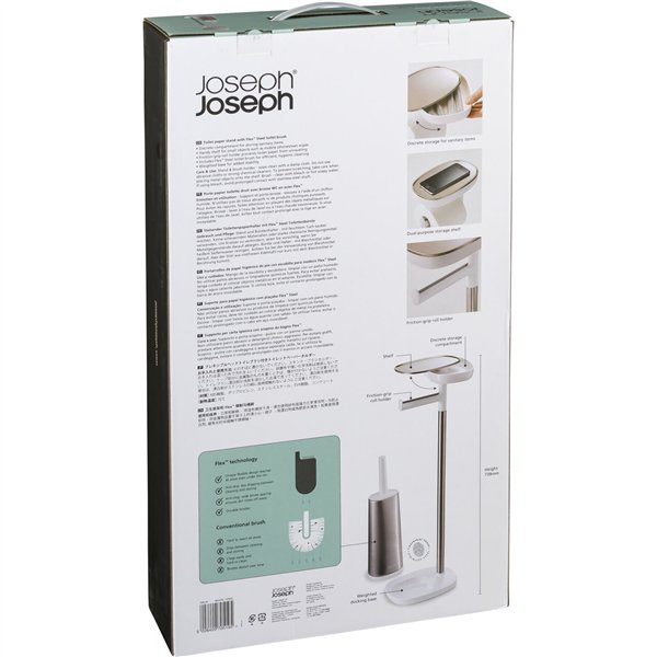 Joseph Joseph EasyStore acciaio porta rot.carta igien.Flex Steel