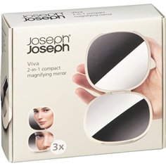Joseph Joseph Viva beige 2-in-1 specchio c. ingrandimento comp.