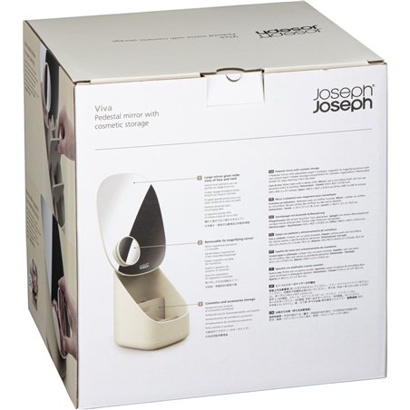 Joseph Joseph Viva organizzatore cosmetici e specchio, beige
