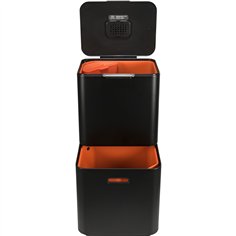 Joseph Joseph Totem Max 60L Black Waste & Recycling Bin 2