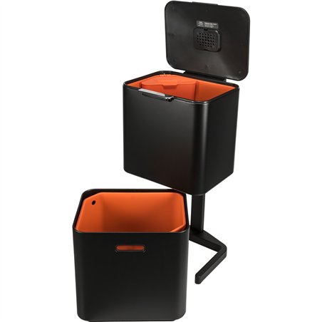 Joseph Joseph Totem Max 60L Black Waste & Recycling Bin