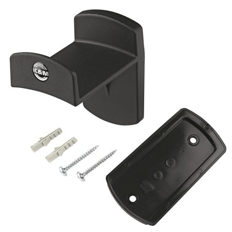 K&M 16312 supporto da parete per cuffie nero